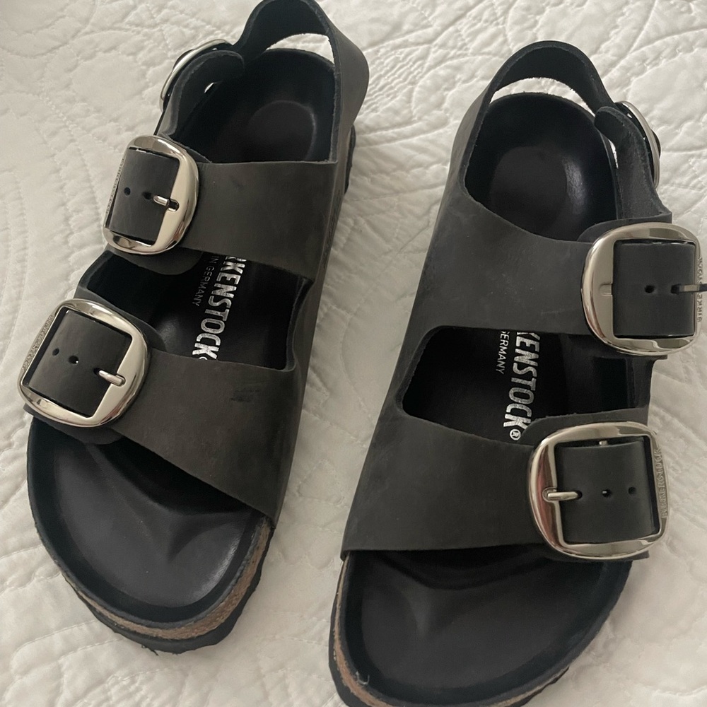 Birkenstock Black Sandals with Buckles